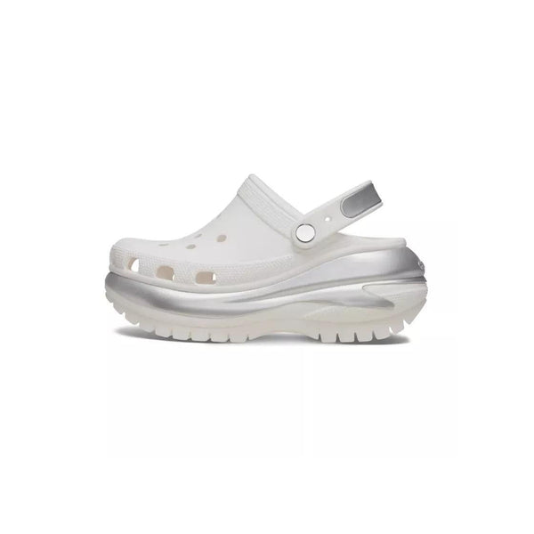 Sandales Mega Crush Metallic Clog - Blanc, Argent