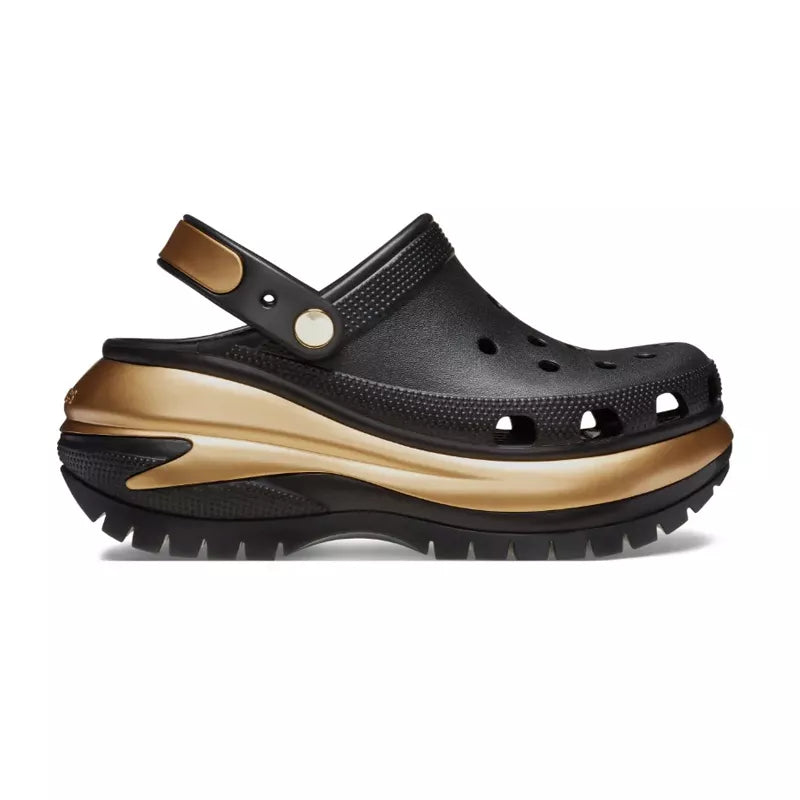 Sandales Mega Crush Metallic Clog - Noir/Doree