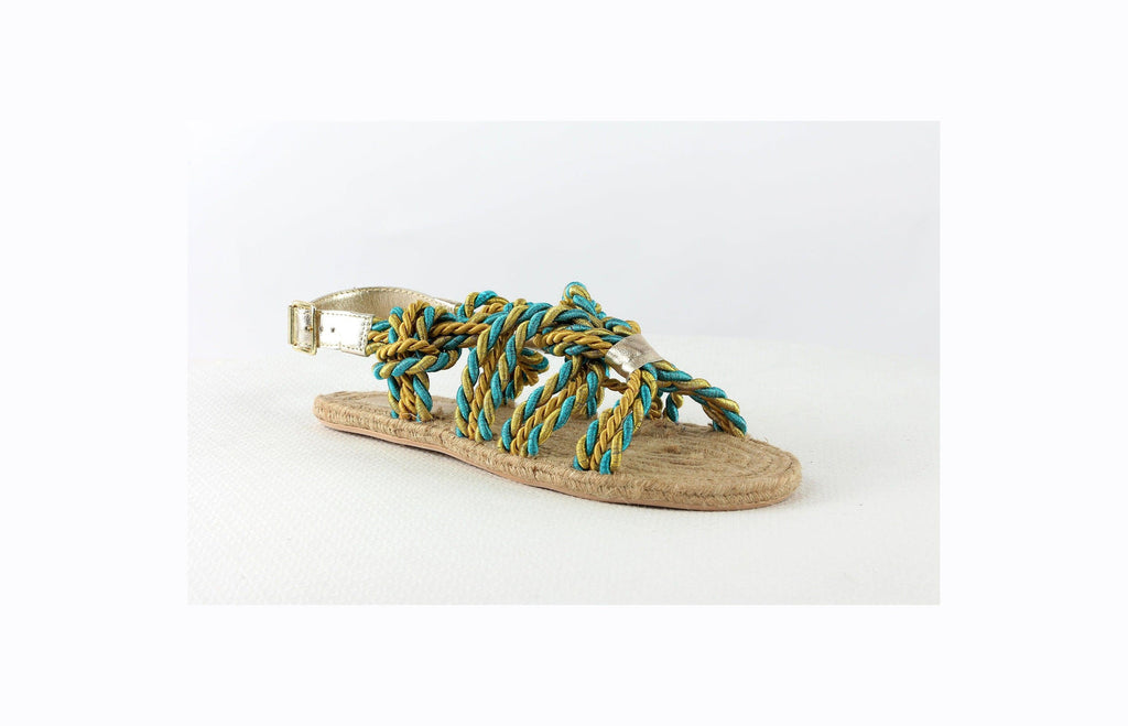 Sandales à plateforme Ila - Bleu Ciel / Gold Sandales à plateforme Nalaïm