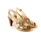 Sandales A Talon Jade - Gold Sandales A Talon Nalaïm