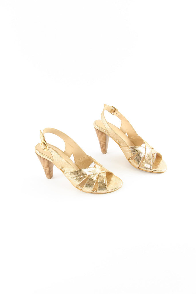 Sandales A Talon Jade - Gold Sandales A Talon Nalaïm