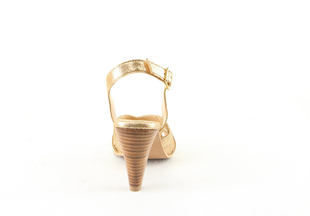 Sandales A Talon Jade - Gold Sandales A Talon Nalaïm