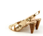 Sandales A Talon Jade - Gold Sandales A Talon Nalaïm