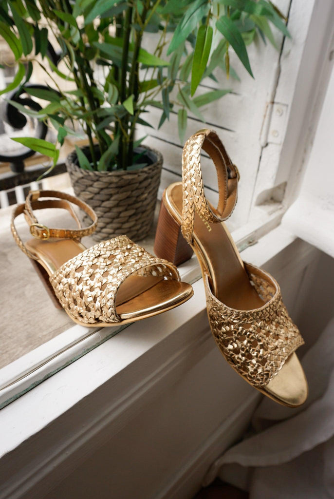 Sandales A Talon Jana - Gold Sandales A Talon Nalaïm