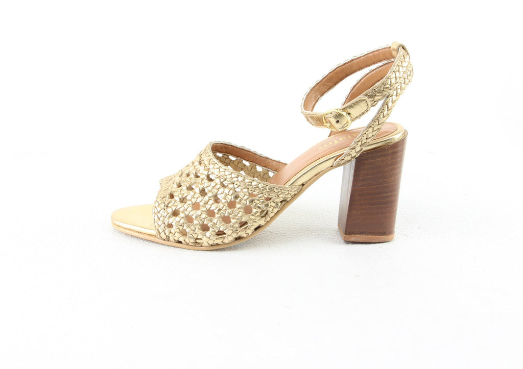 Sandales A Talon Jana - Gold Sandales A Talon Nalaïm