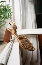 Sandales A Talon Jana - Gold Sandales A Talon Nalaïm