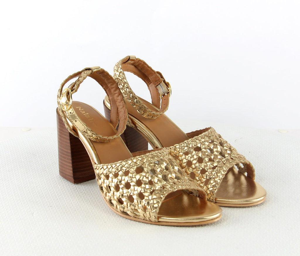 Sandales A Talon Jana - Gold Sandales A Talon Nalaïm