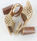 Sandales A Talon Jana - Gold Sandales A Talon Nalaïm