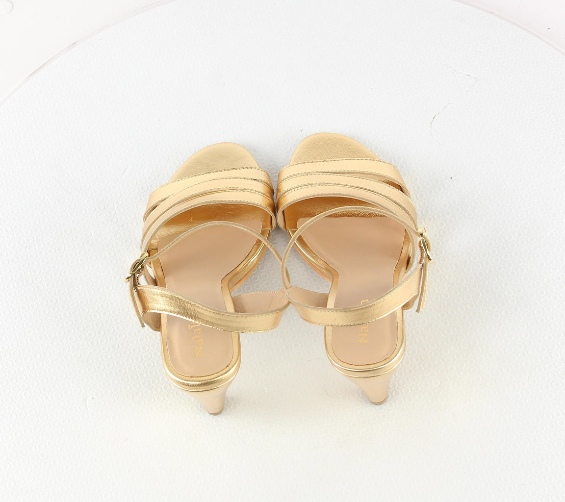 Sandales A Talon Jelena - Gold Sandales A Talon Nalaïm