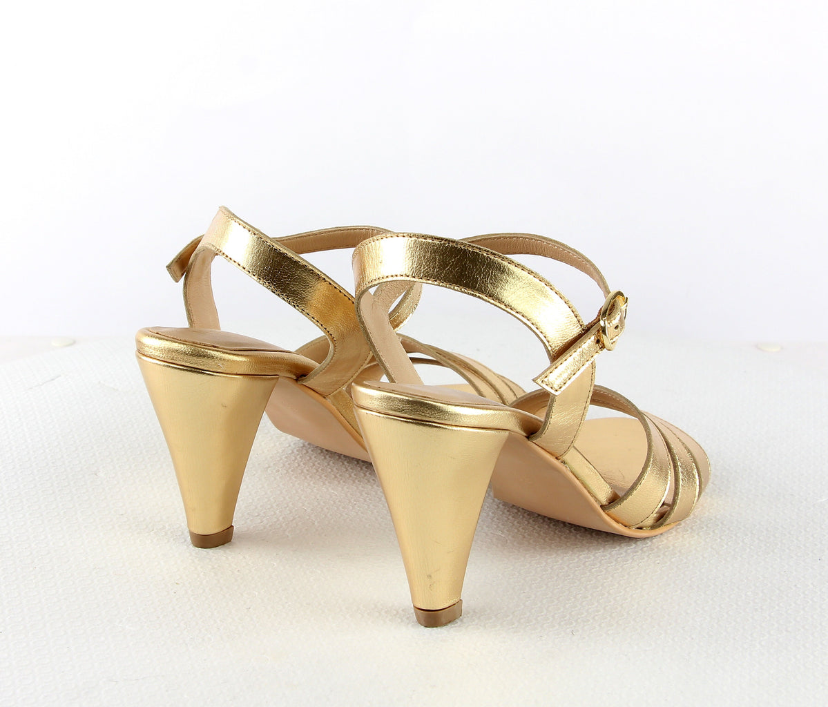 Sandales A Talon Jelena - Gold Sandales A Talon Nalaïm