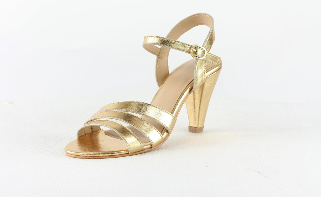 Sandales A Talon Jelena - Gold Sandales A Talon Nalaïm