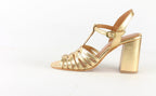 Sandales A Talon Jersey - Gold Sandales A Talon Nalaïm