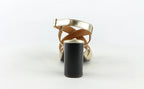 Sandales A Talon Jessy - Gold Sandales A Talon Nalaïm