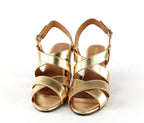 Sandales A Talon Jessy - Gold Sandales A Talon Nalaïm