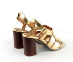 Sandales A Talon Jessy - Gold Sandales A Talon Nalaïm