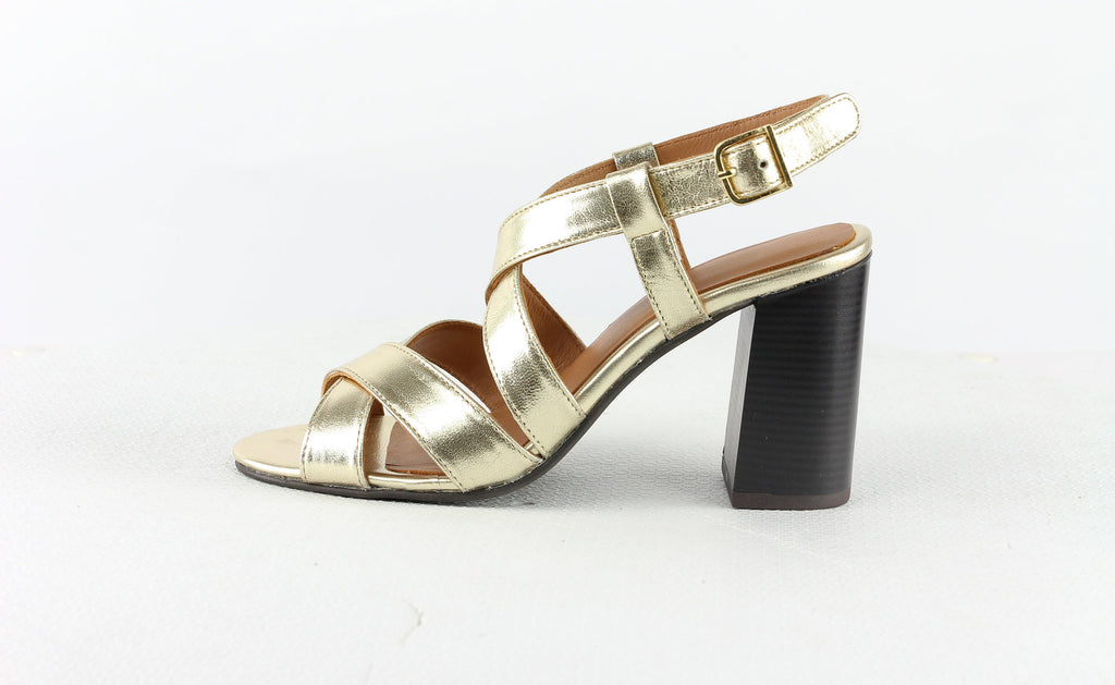 Sandales A Talon Jessy - Gold Sandales A Talon Nalaïm