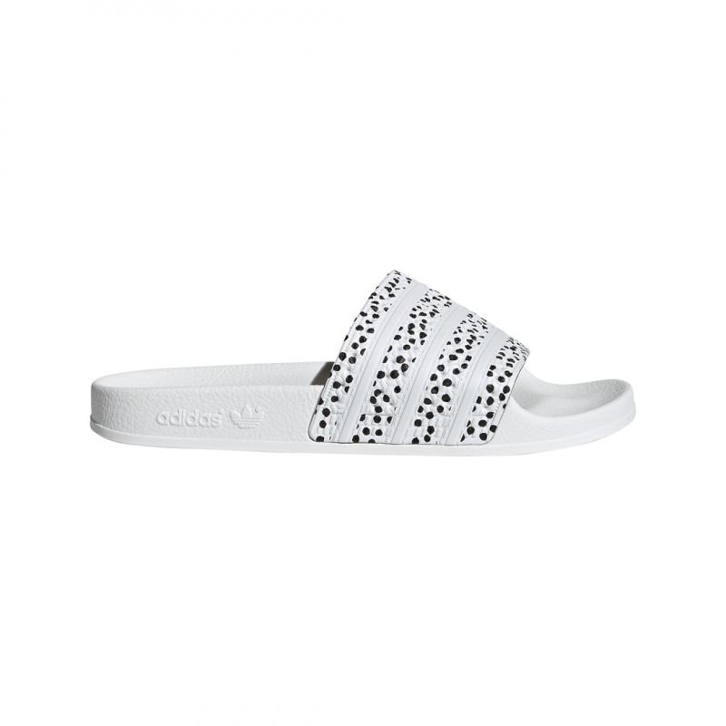 Sandales Adidas Originals Adilette - Blanc - Femme CHAUSSURE Adidas