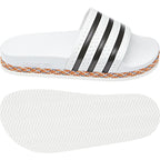 Sandales Adidas Originals Adilette New Bold - Blanc - Femme CHAUSSURE Adidas