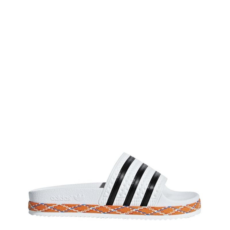 Sandales Adidas Originals Adilette New Bold - Blanc - Femme CHAUSSURE Adidas