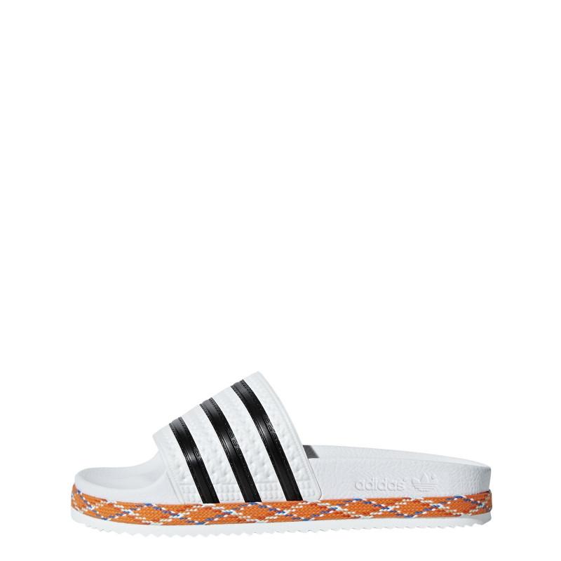 Sandales Adidas Originals Adilette New Bold - Blanc - Femme CHAUSSURE Adidas