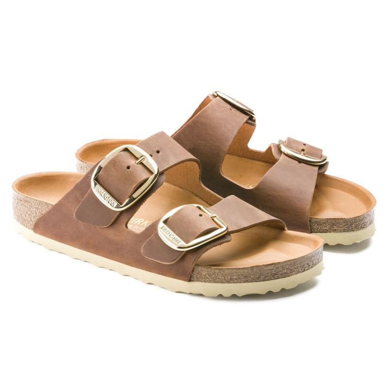 Sandales Arizona Big Buckle Cuir - Marron - Femme - Birkenstock - The Bradery