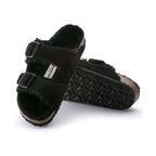 Sandales Arizona Fur Cuir Sheepskin Black - Femme - Birkenstock1 - The Bradery