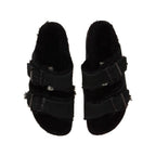 Sandales Arizona Fur Cuir Sheepskin Black - Femme - Birkenstock1 - The Bradery