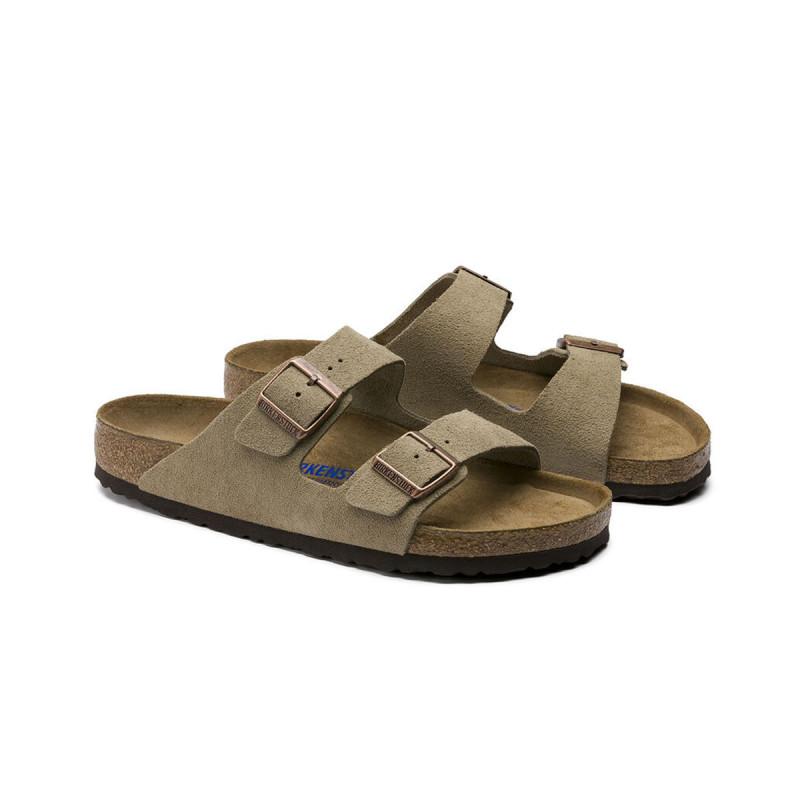 Sandales Arizona Sfb Daim - Beige Naturel - Femme - Birkenstock - The Bradery