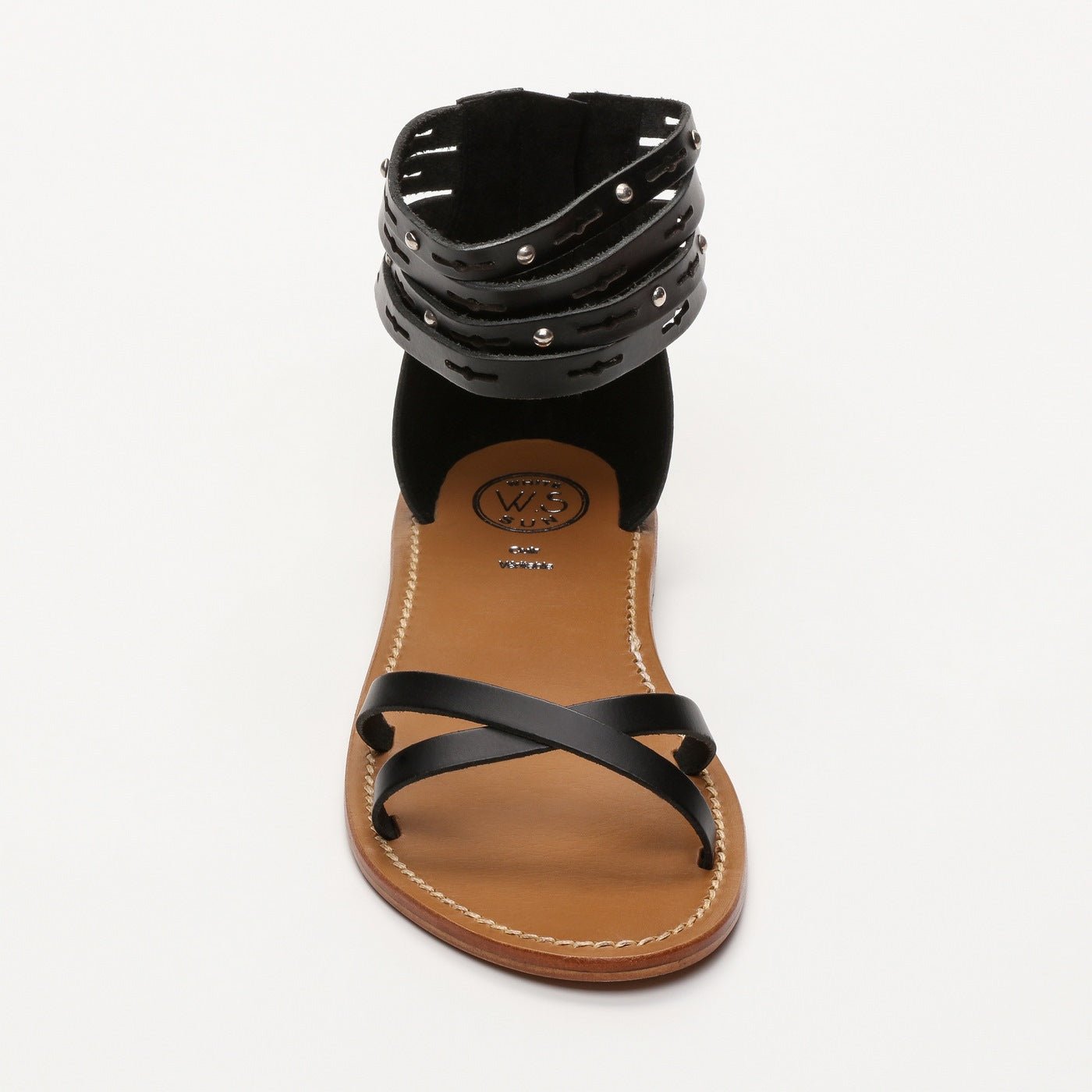 White Sun - Sandales Avec Attache Cheville Capucin - Noir - Femme