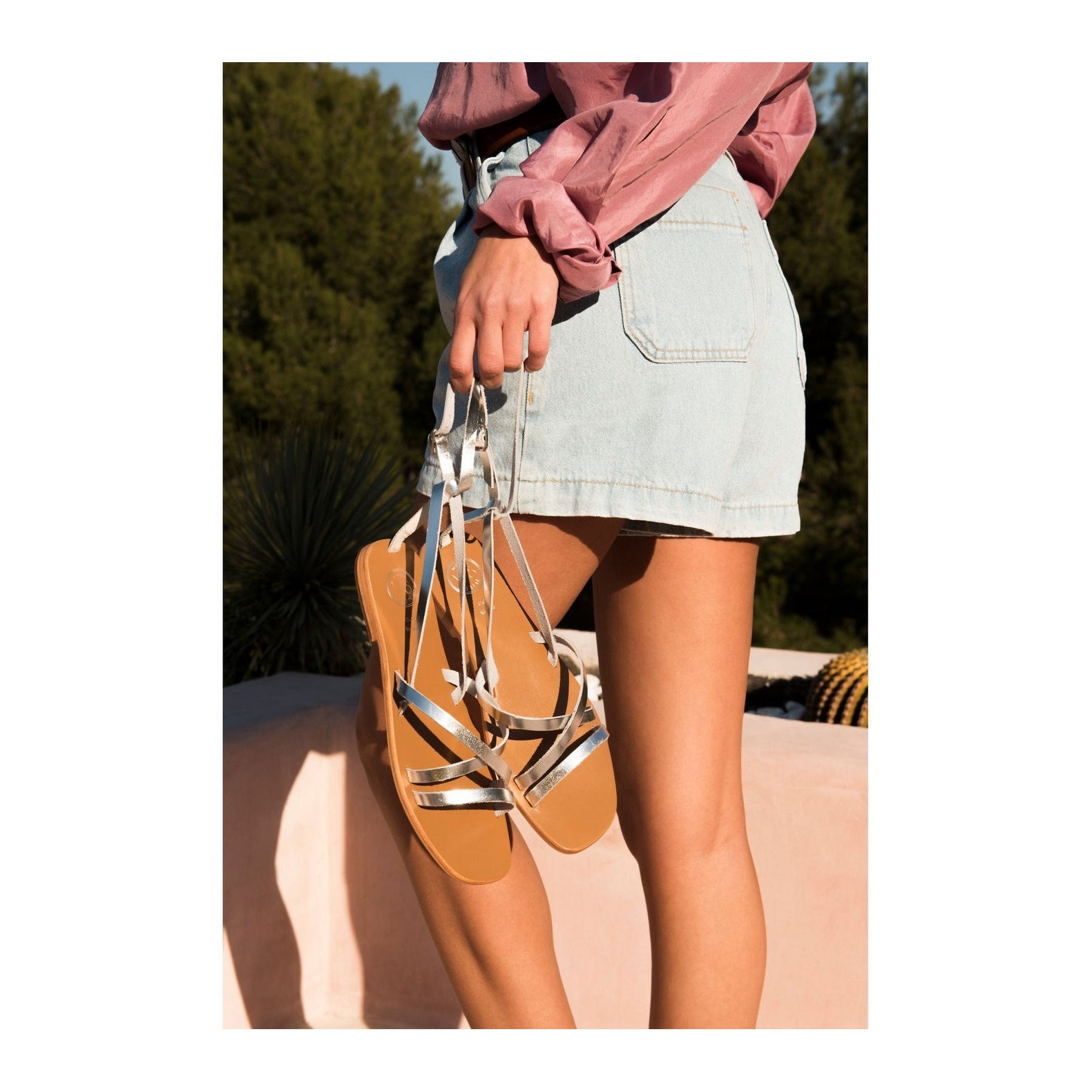 White Sun - Sandales Avec Attache Cheville Tammy - Argenté - Femme