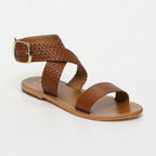 White Sun - Sandales Tinsley - Camel Goat Leather - Camel
