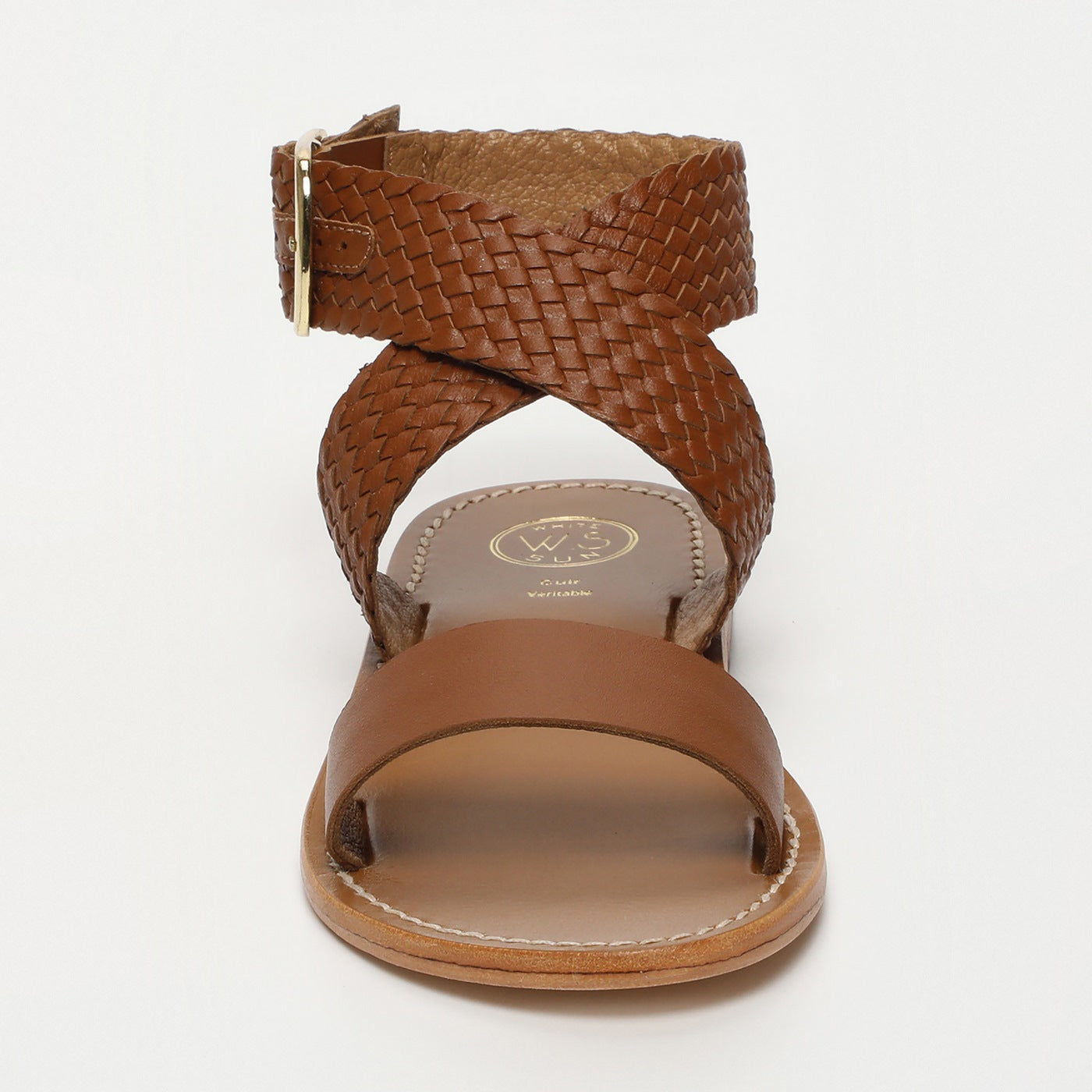 White Sun - Sandales Tinsley - Camel Goat Leather - Camel