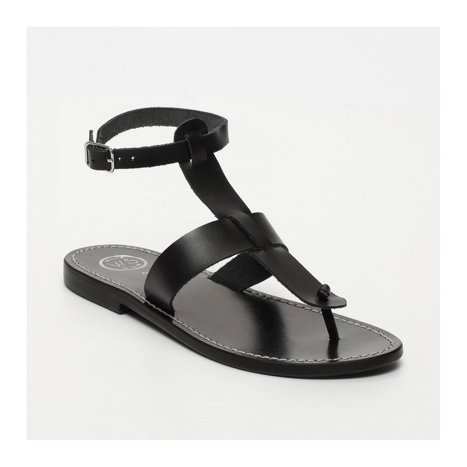 White Sun - Sandales Trisha - Black Buff - Black