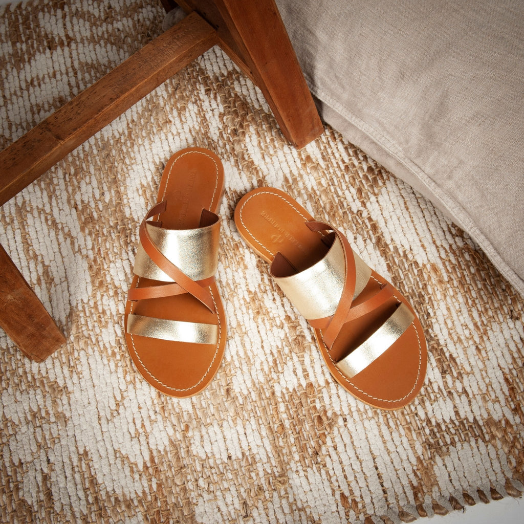 Sandales Bodos - Camel - Couleur Pourpre - Couleur Pourpre* - The Bradery