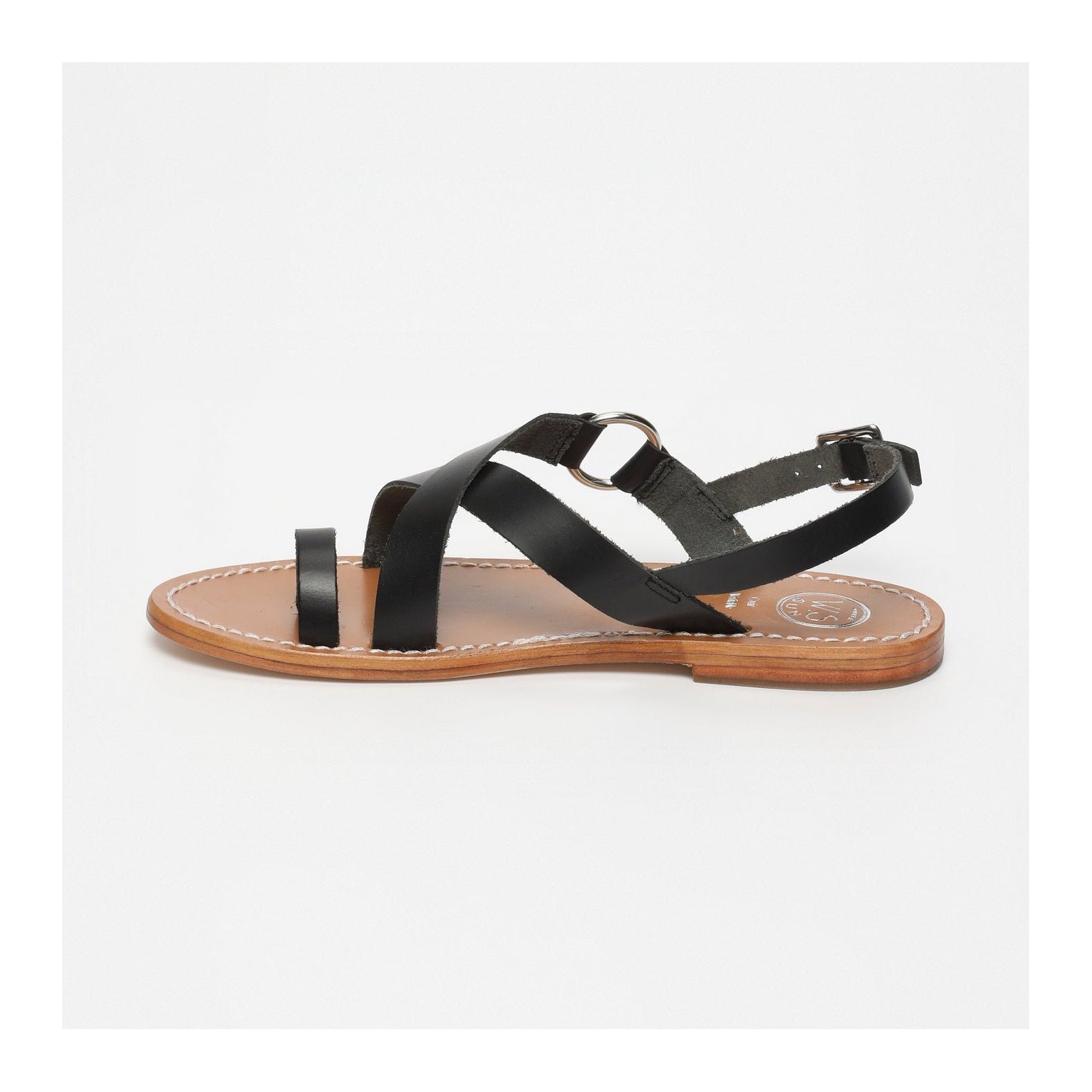 White Sun - Sandales Devakali - Black Buff - Black