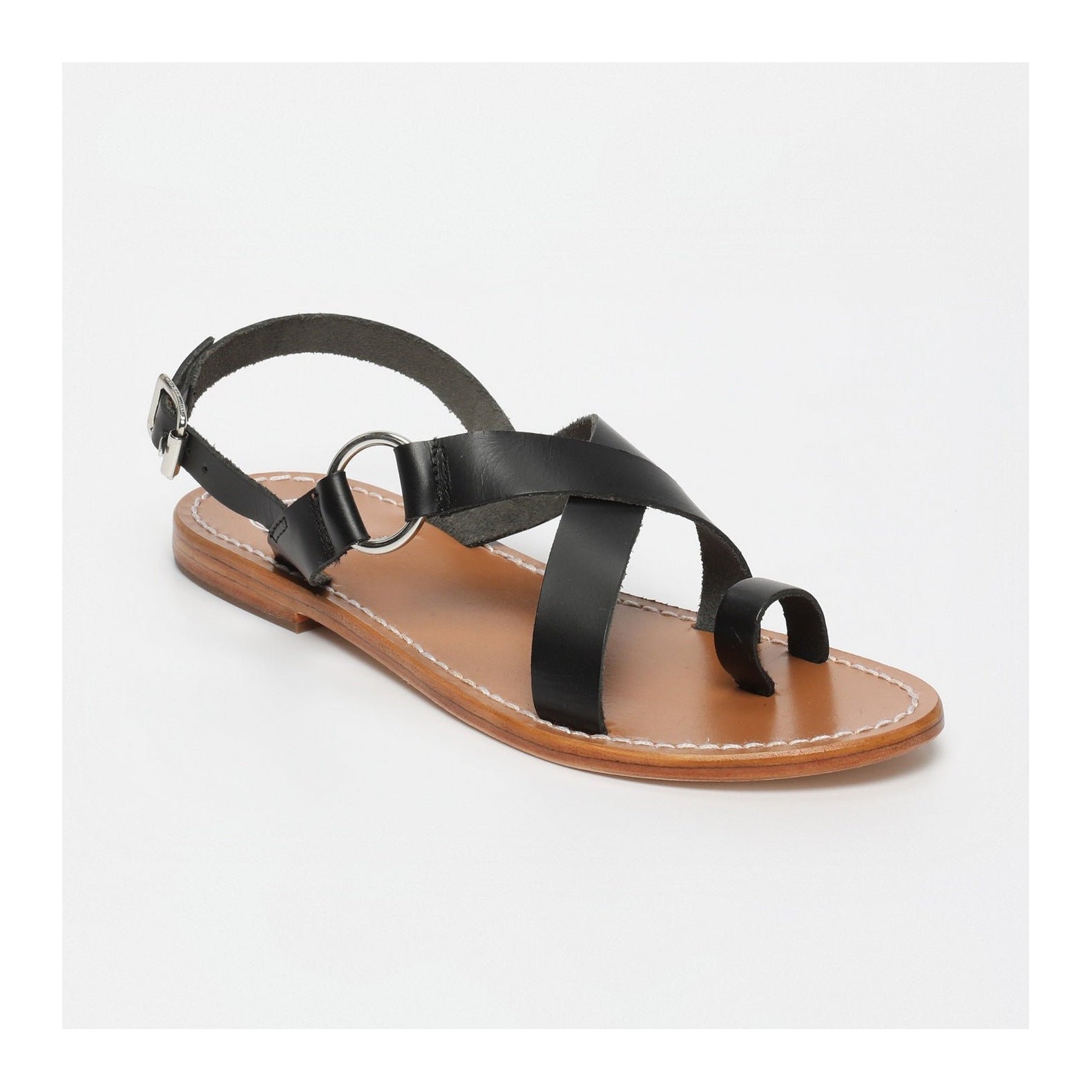 White Sun - Sandales Devakali - Black Buff - Black