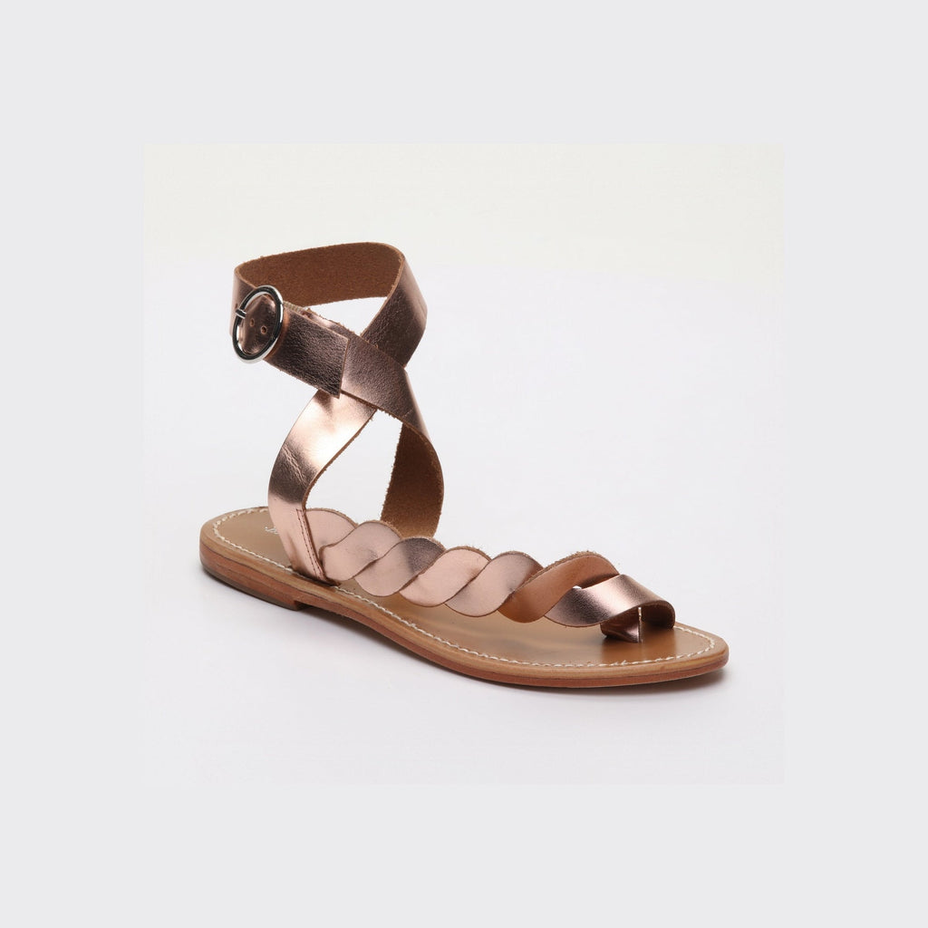 Sandales Entre-Doigts Lee - Or Rose - Les Bagatelles - Les Bagatelles* - The Bradery
