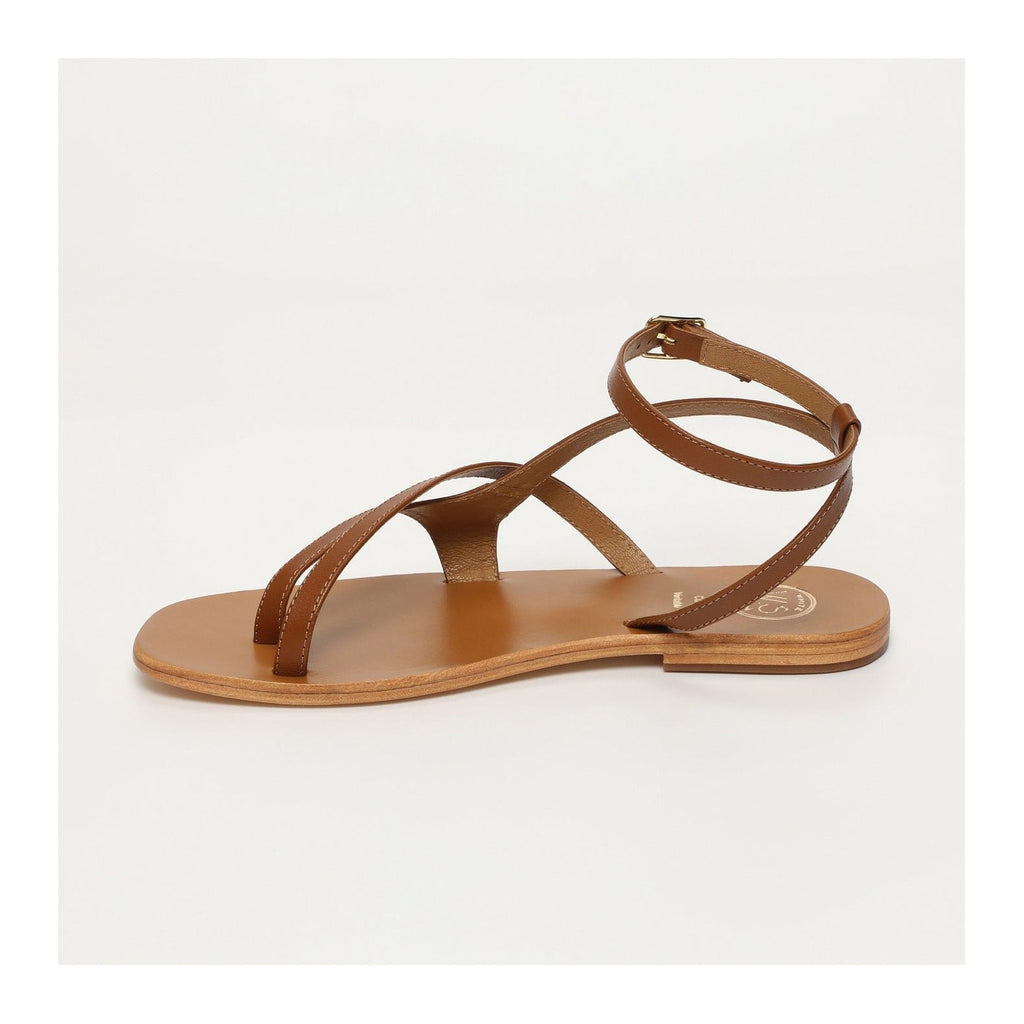White Sun - Sandales Tinley - Camel Goat Leather - Camel