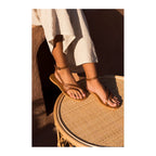White Sun - Sandales Tinley - Camel Goat Leather - Camel