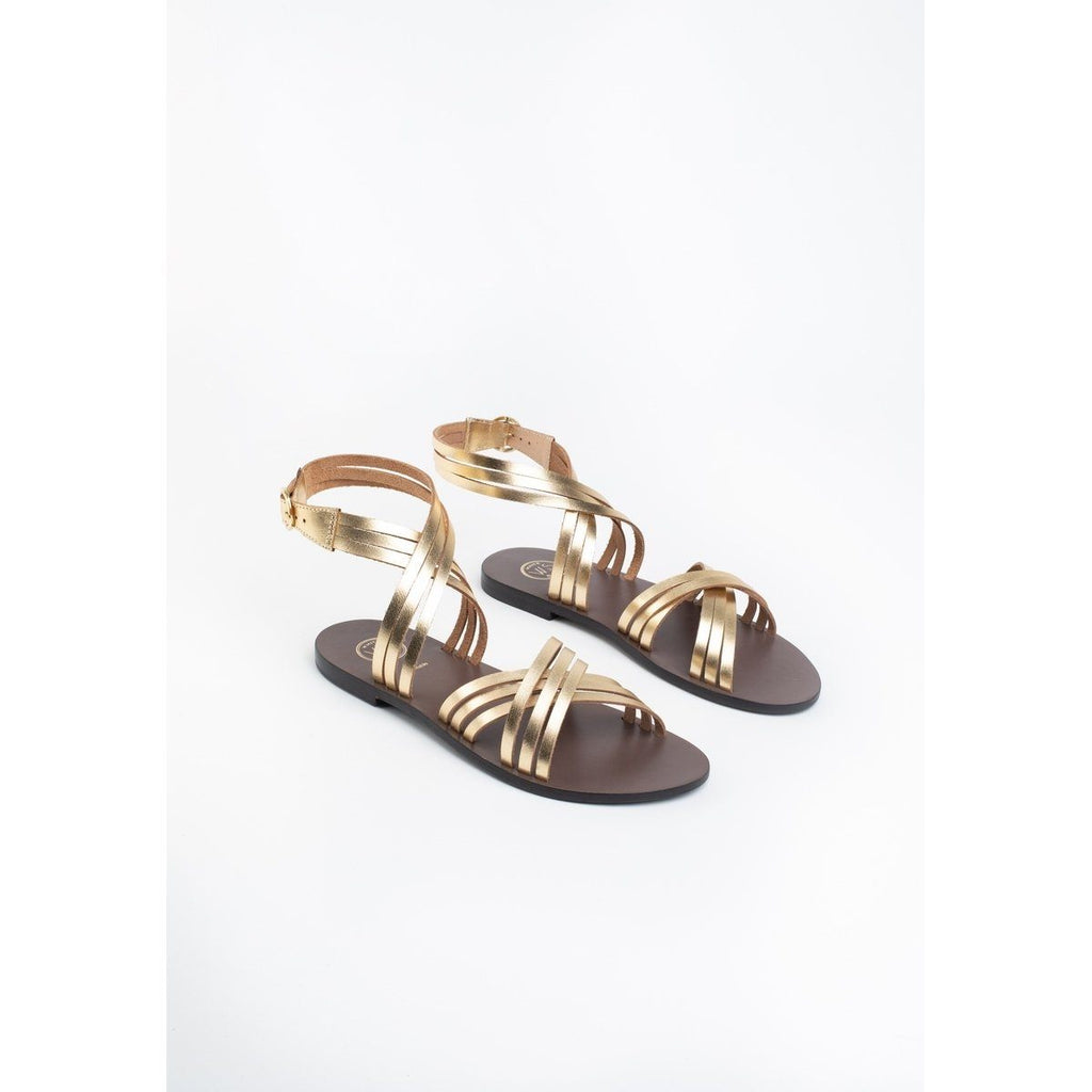 White Sun - Sandales Essentielles Astree - Or Foncé - Femme
