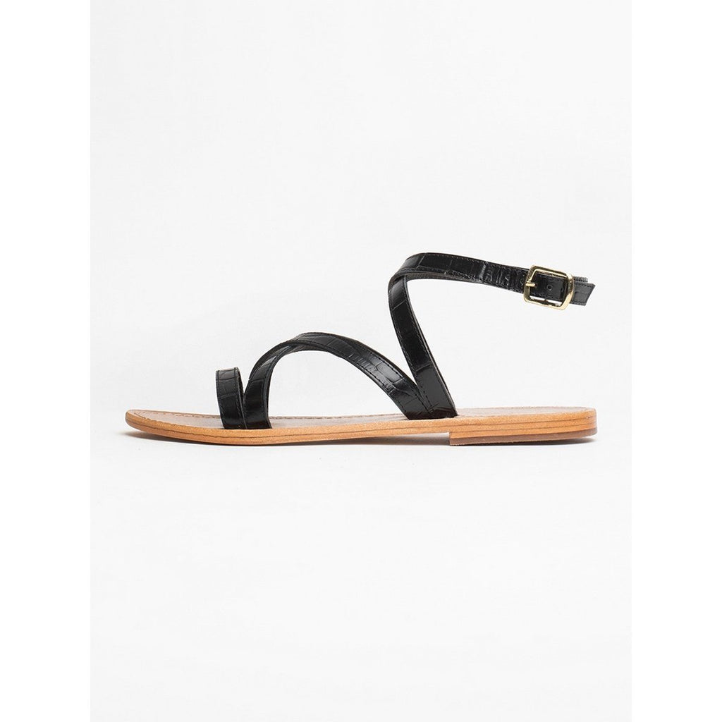 Sandales Essentielles Feijoa - Black Croco - Les Bagatelles - Les Bagatelles* - The Bradery