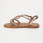 White Sun - Sandales Juno - Rosegold Buff (Tresse 3B) - Rosegold