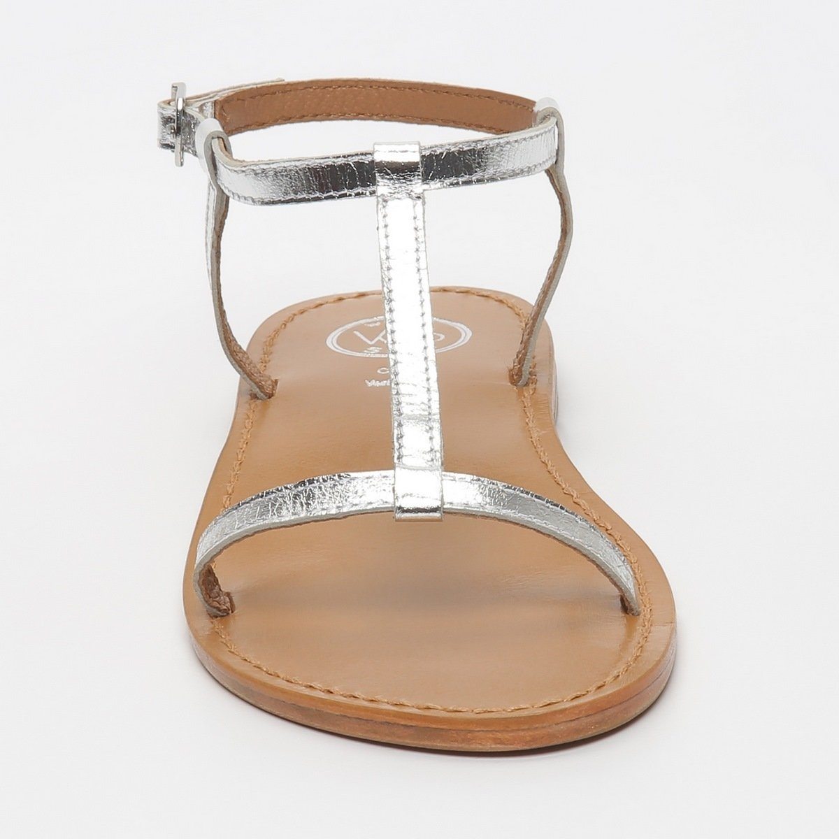 White Sun - Sandales Lagorn - Silver Goat Leather - Silver
