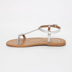White Sun - Sandales Lagorn - Silver Goat Leather - Silver