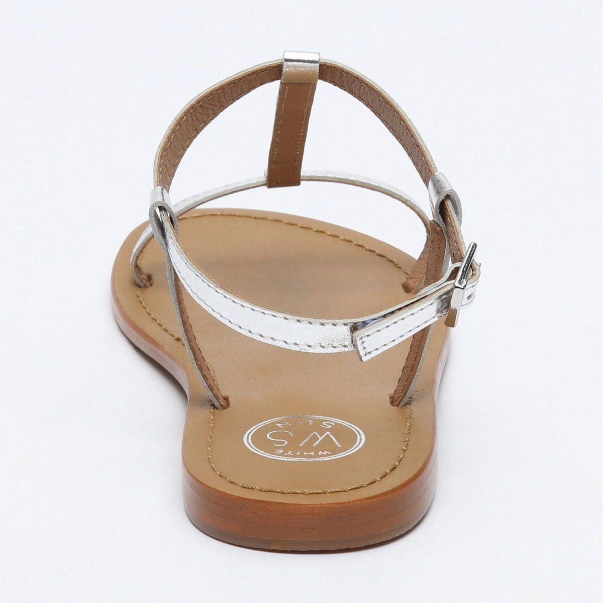 White Sun - Sandales Lagorn - Silver Goat Leather - Silver