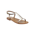 White Sun - Sandales Miramar - Cow Gold - Gold