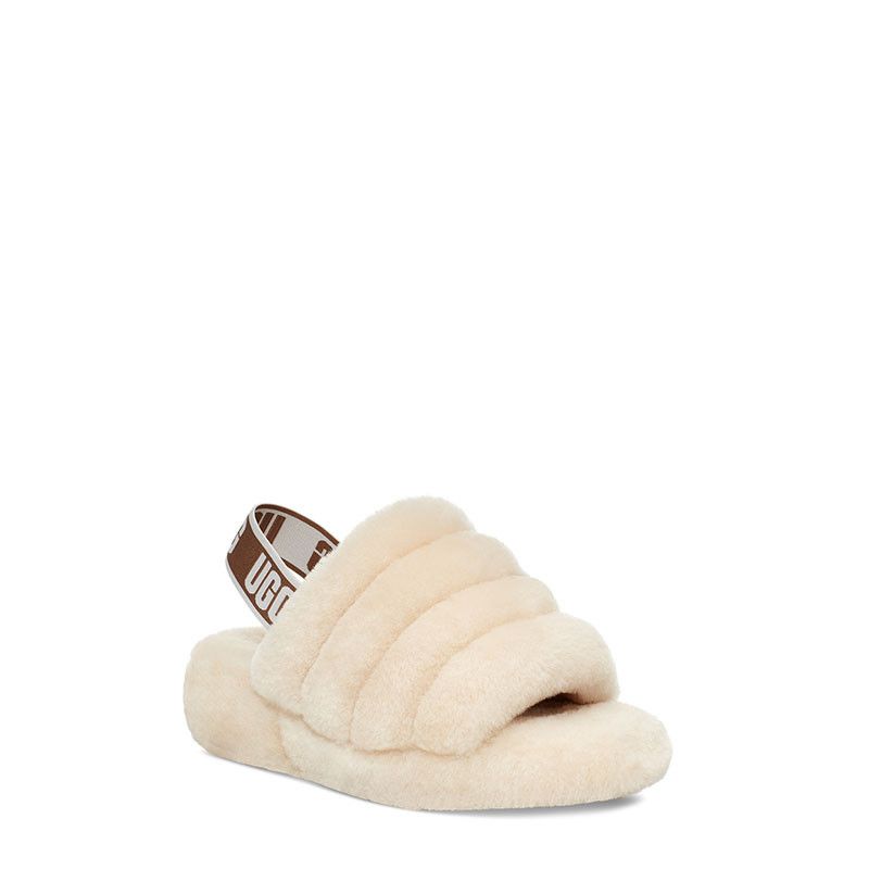 Sandales Fluff Yeah Slide - Beige - Femme - UGG - The Bradery