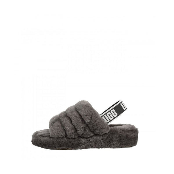 Sandales Fluff Yeah Slide - Gris - Femme - UGG - The Bradery