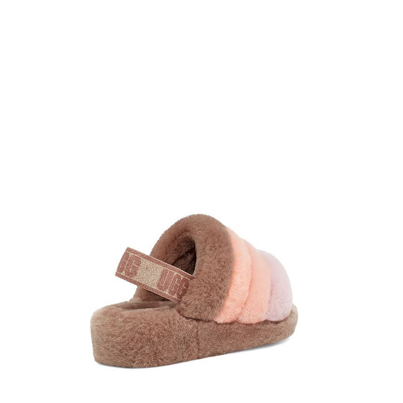 Sandales Fluff Yeah Slide - Marron - Femme - UGG - The Bradery