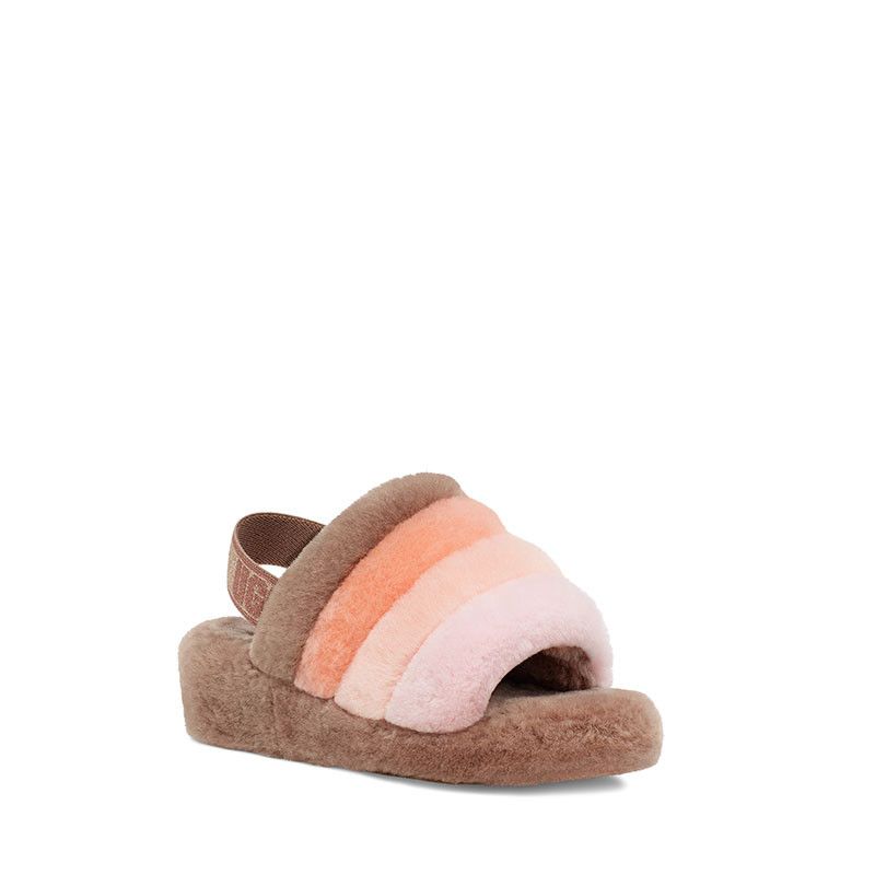 Sandales Fluff Yeah Slide - Marron - Femme - UGG - The Bradery